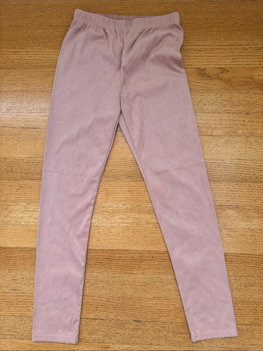Mayoral Girls Dusty Rose Stretch Suede Leggings